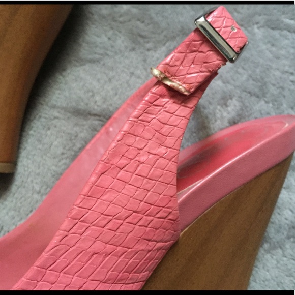 Jessica Simpson Wedge Peep Toe Sandals Size 7 - Picture 16 of 16